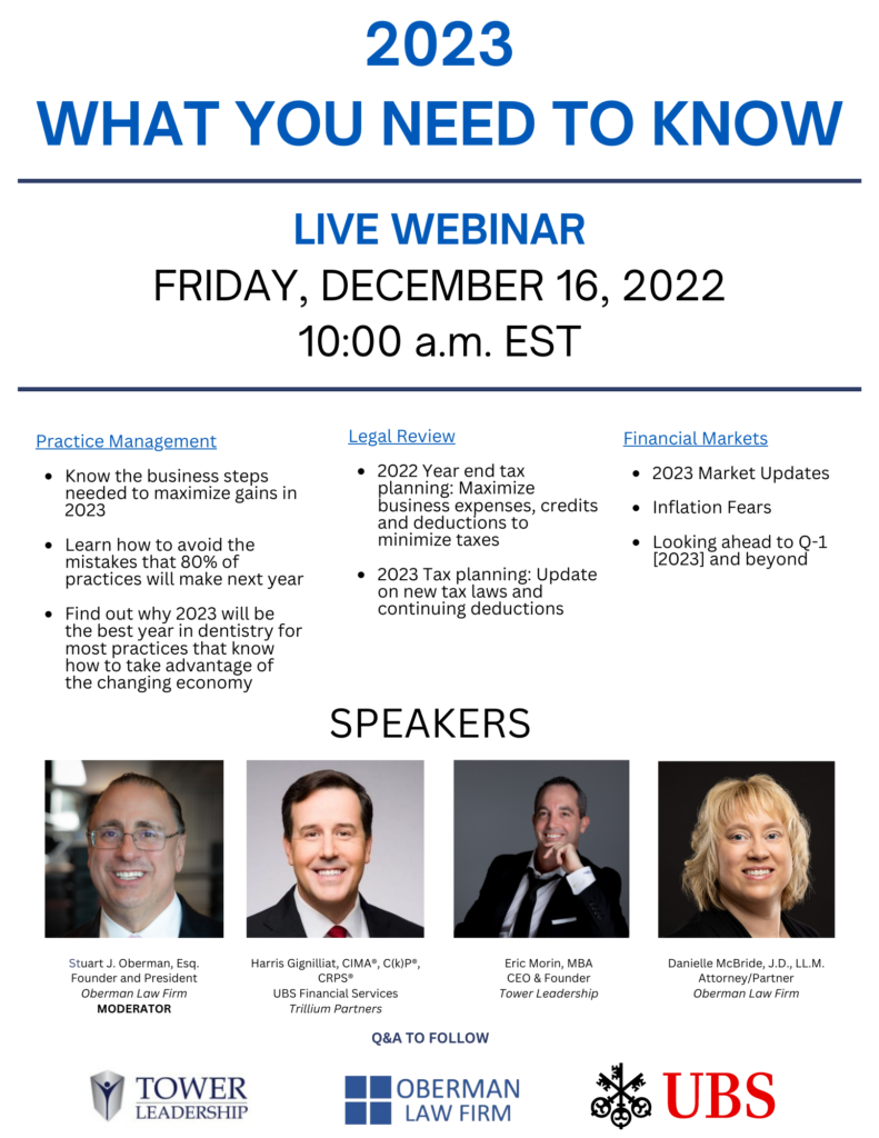 Live Zoom Webinar – 2023 What You Need to Know