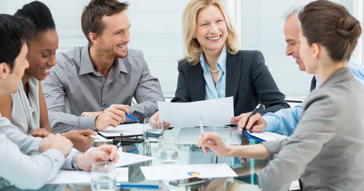 Happy Business People In Meeting
