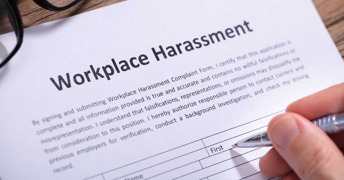 workplace harassment paperwork