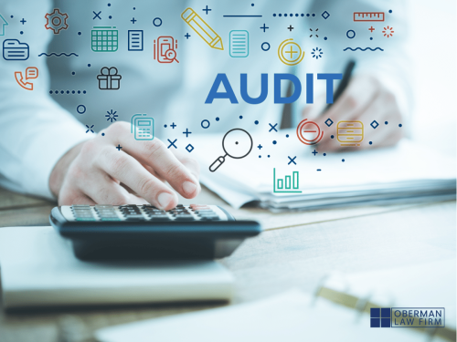 person prepping for audit