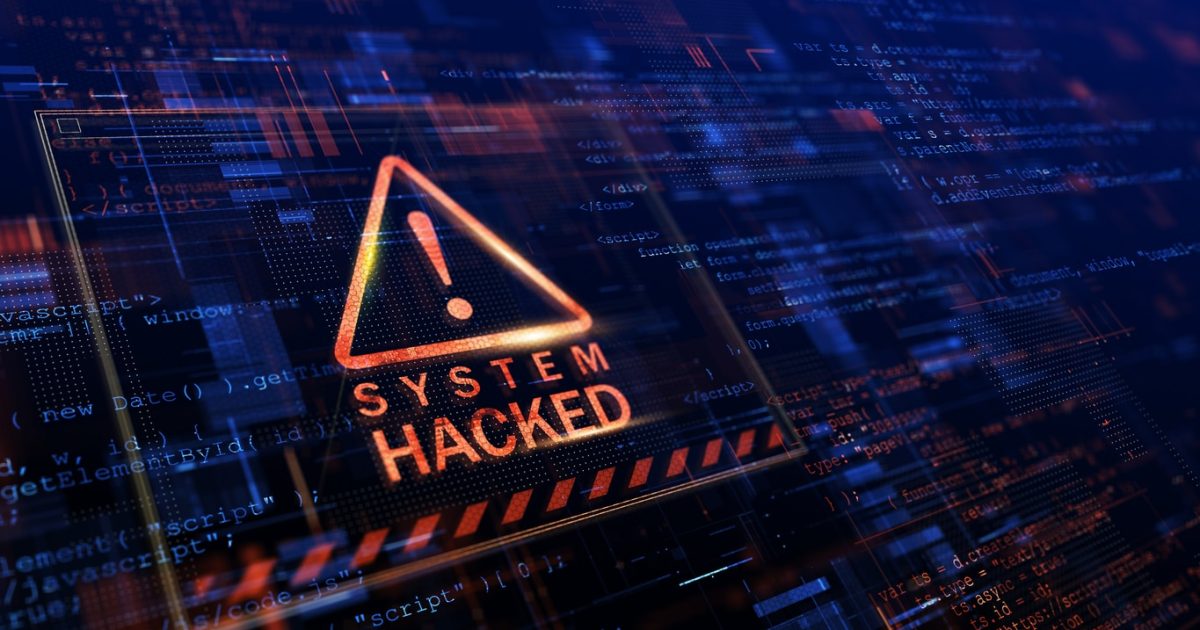 system hacked warning